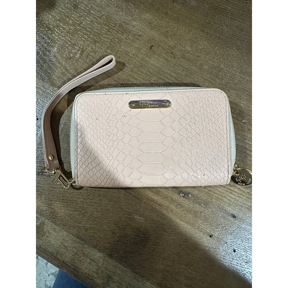 Gigi New York Large Python-Embossed Leather Zip-A… - image 2